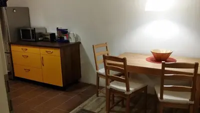 Küche/Küchenzeile in der Unterkunft Ferienwohnung Paschke Chemnitz Schönau