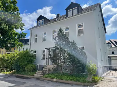 Das Gebäude in dem sich die Ferienwohnung befindet