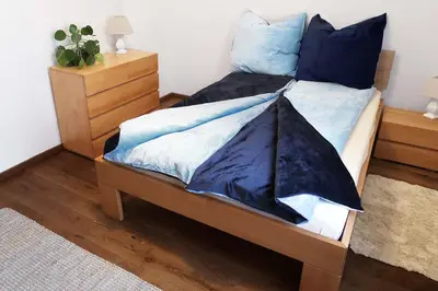 Ein Bett oder Betten in einem Zimmer der Unterkunft Ankommen und wohlfühlen! 104 qm in Altstadt-Nähe