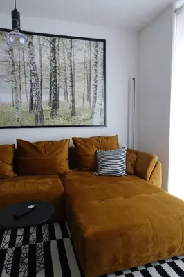 Ein Sitzbereich in der Unterkunft Apartment Annett