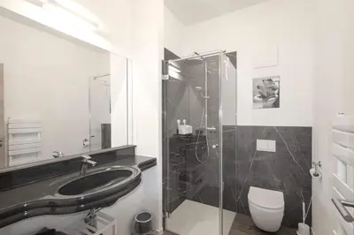 Ein Badezimmer in der Unterkunft Ferienquartier- Forsthaus