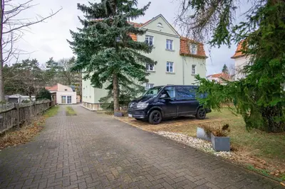 Das Gebäude in dem sich die Ferienwohnung befindet