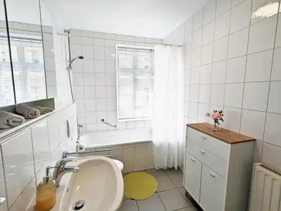 Ein Badezimmer in der Unterkunft F2 - Urlaubsmagie Sauna, Pool & Garten