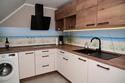Küche/Küchenzeile in der Unterkunft Ferienwohnung am Kalten Bach