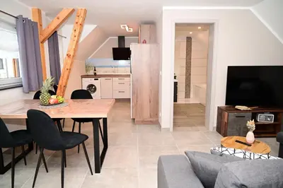 TV/Unterhaltungsangebot in der Unterkunft Ferienwohnung am Kalten Bach