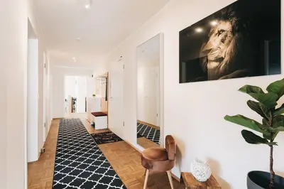 Ein Sitzbereich in der Unterkunft Stilvolles Apartment in Dresden