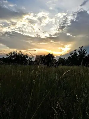 Blick auf den Sonnenuntergang/Sonnenaufgang von der Ferienwohnung aus oder aus der Nähe