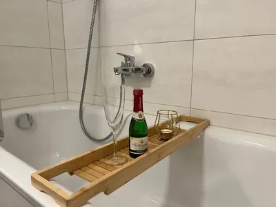 Ein Badezimmer in der Unterkunft Wohnperle: zentrumsnah*ruhig*Familienbett*2 SZ
