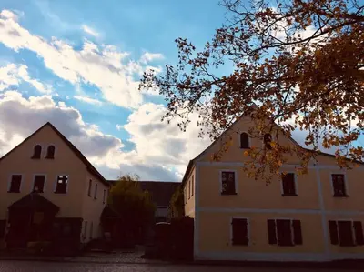 Das Gebäude in dem sich die Ferienwohnung befindet