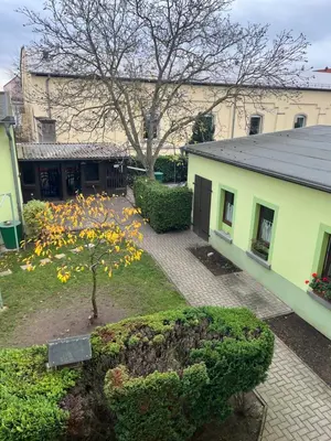 Ein Garten an der Unterkunft Mikro Apartment Großenhain