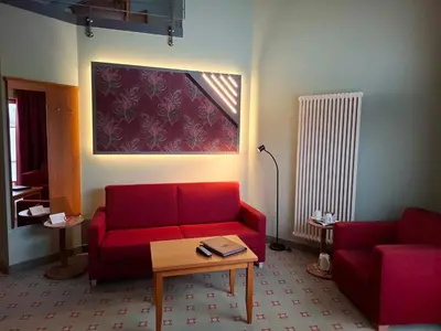 Ein Sitzbereich in der Unterkunft Hotel Kloster Nimbschen 4 Sterne