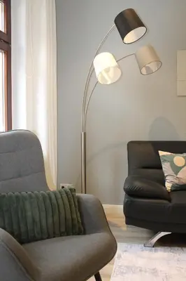 Ein Sitzbereich in der Unterkunft City-Appartement Pirna
