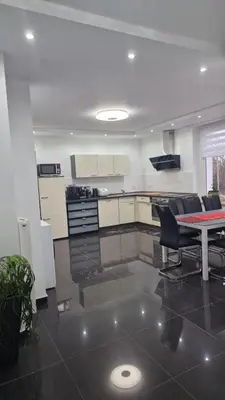Küche/Küchenzeile in der Unterkunft CT Apartment Wurzen