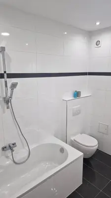 Ein Badezimmer in der Unterkunft CT Apartment Wurzen