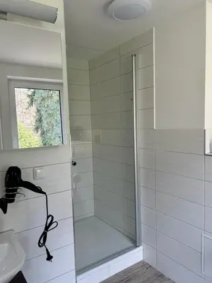 Ein Badezimmer in der Unterkunft Schönherrstrasse