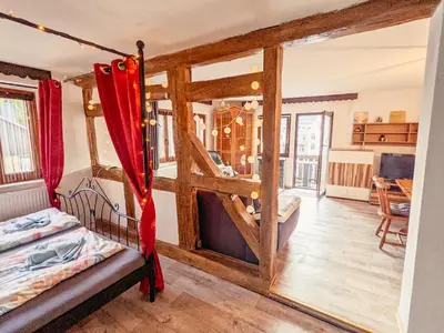 Ein Bett oder Betten in einem Zimmer der Unterkunft UT - Urlaubsmagie - Urlaubstraum mit Pool & Sauna