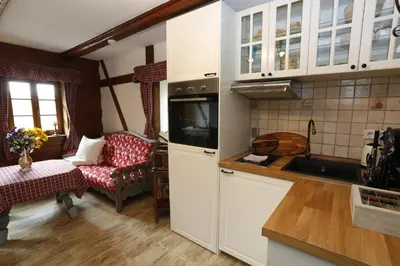 Küche/Küchenzeile in der Unterkunft Apartment Grubenhaus20