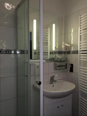 Ein Badezimmer in der Unterkunft Heiterer Blick am Malerweg Pirna