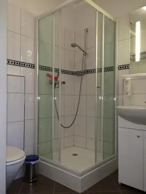Ein Badezimmer in der Unterkunft Heiterer Blick am Malerweg Pirna