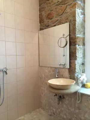 Ein Badezimmer in der Unterkunft Heiterer Blick am Malerweg Pirna