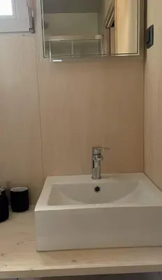Ein Badezimmer in der Unterkunft Haus Moppi