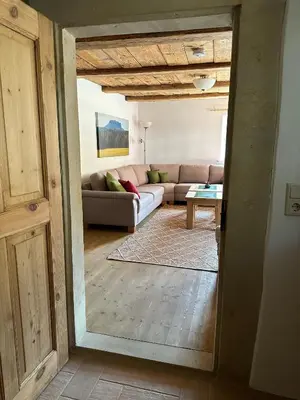 Ein Bett oder Betten in einem Zimmer der Unterkunft Gründelstube