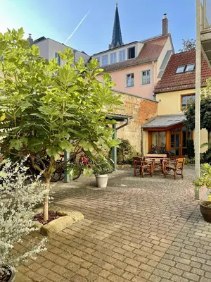 Das Gebäude in dem sich die Ferienwohnung befindet