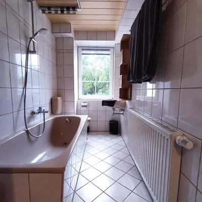 Ein Badezimmer in der Unterkunft Ferienwohnung am Markt in Olbernhau