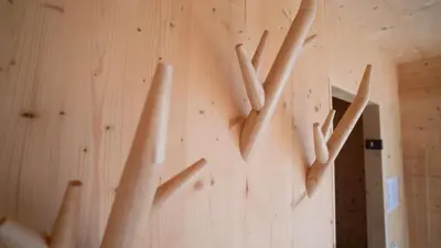Grundriss der Unterkunft Holzhaus am Bergheider See