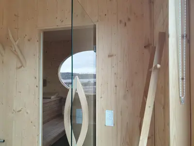 Grundriss der Unterkunft Holzhaus am Bergheider See