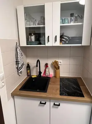 Küche/Küchenzeile in der Unterkunft Cozy Suite Dresden