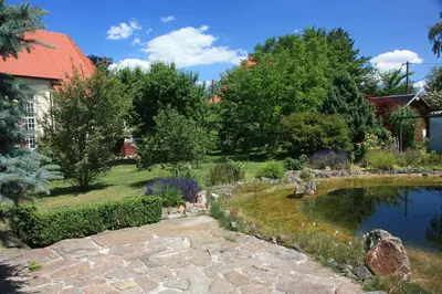 Ein Garten an der Unterkunft Fewo Am Geyersberg