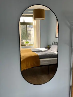 Ein Bett oder Betten in einem Zimmer der Unterkunft K2-Project - Blaues Wunder - Smarthome am Kaßberg