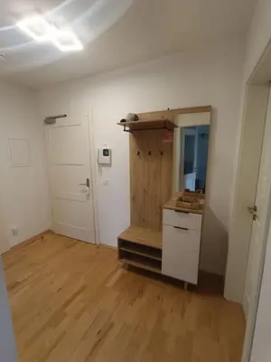 Küche/Küchenzeile in der Unterkunft FeWo an den Elbwiesen neben der Altstadt