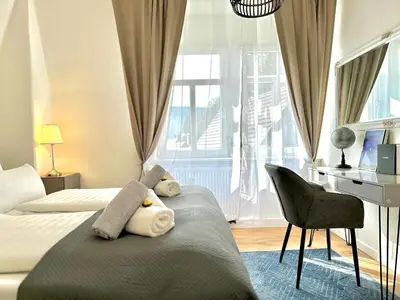 Ein Bett oder Betten in einem Zimmer der Unterkunft Boutique Apartment • Zentrum • Netflix • Parkplatz