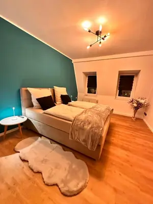 Ein Bett oder Betten in einem Zimmer der Unterkunft Entspannung pur in Dresden