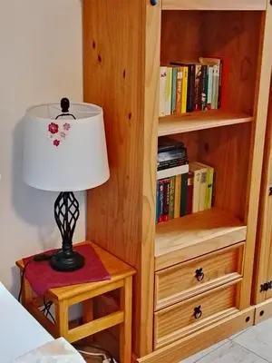 Die Bibliothek in der Ferienwohnung
