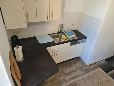 Küche/Küchenzeile in der Unterkunft Ferienwohnung Dippoldiswalde