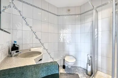 Ein Badezimmer in der Unterkunft Dresden City Apartment, zentral & ruhig