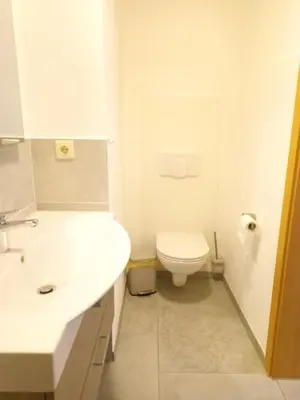 Ein Badezimmer in der Unterkunft Ferienwohnung Wandersfreud