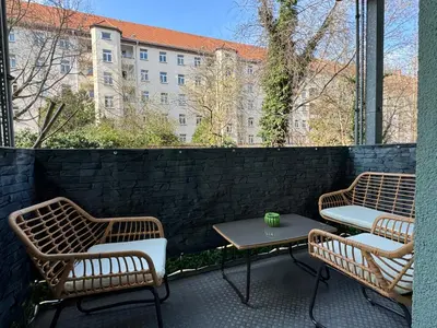 Das Gebäude in dem sich die Ferienwohnung befindet