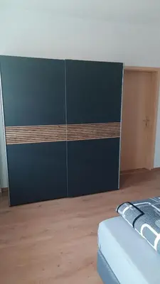 Ein Bett oder Betten in einem Zimmer der Unterkunft 2-Raumwohnung in Dresden