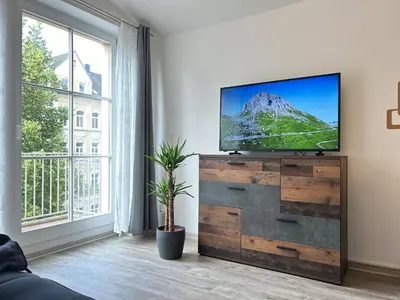 TV/Unterhaltungsangebot in der Unterkunft Ruhige Maisonettewohnung auf dem Kaßberg