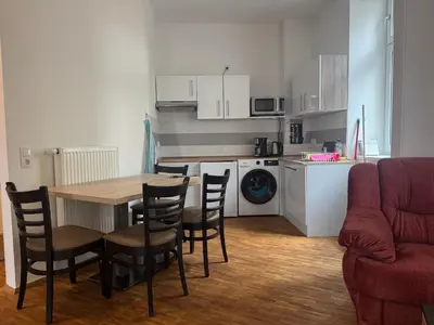 Küche/Küchenzeile in der Unterkunft Stay Zentral Dresden