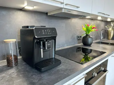 Küche/Küchenzeile in der Unterkunft Neu & Schick: Küche inkl. Kaffee