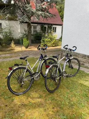 Radfahren an der Unterkunft Ferienhaus am weißen Adler oder in der Nähe