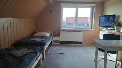 TV/Unterhaltungsangebot in der Unterkunft Ferienhaus „Zum alten Fröhlich“