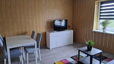 TV/Unterhaltungsangebot in der Unterkunft Ferienhaus „Zum alten Fröhlich“