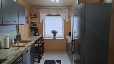 Küche/Küchenzeile in der Unterkunft Ferienhaus „Zum alten Fröhlich“