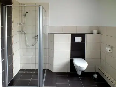 Ein Badezimmer in der Unterkunft Haus Falkensteinblick